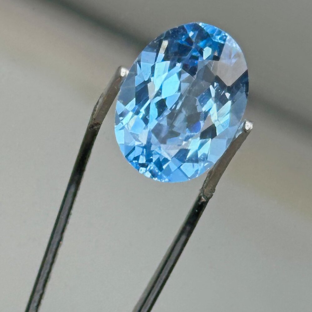 Cool Water Blue Aquamarine Gem